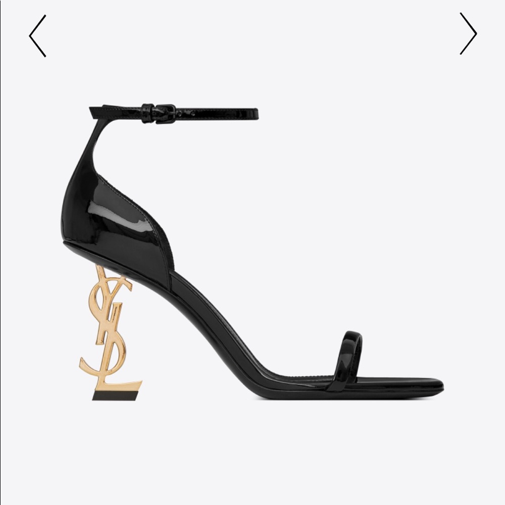 YSL Opyum Patent Leather Sandals – Gold Heel – NEW/Never Worn – Authentic - Picture 4 of 8